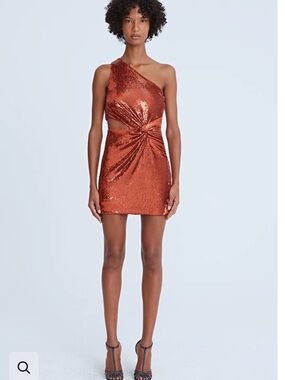 halston heritage pink one shoulder dress Halston Heritage | Dresses | Halston Heritage One Shoulder Dress Pink Draped Cocktail Size Nwt 275